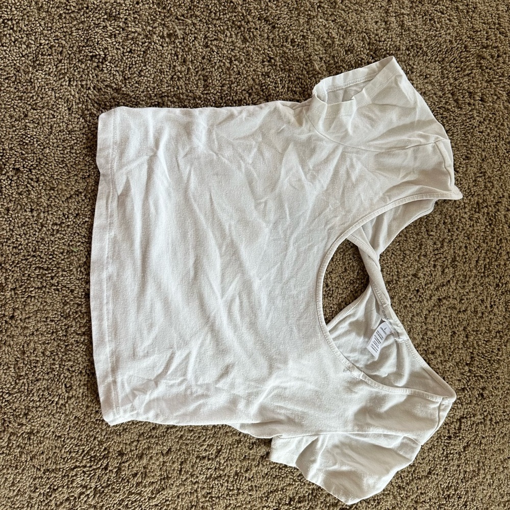 White crop top